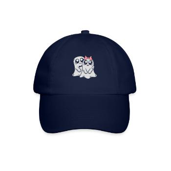Homme Mme Fantômes Couple - Casquette classique - bleu/bleu - Devant