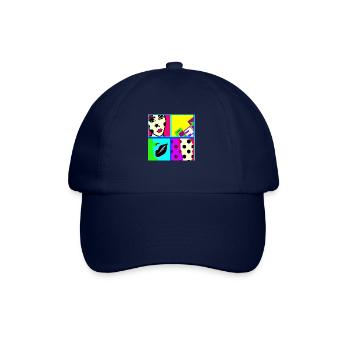 Pop art - Baseballkappe - Blau/Blau - Vorne