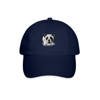 Bulldog Français Chien anglais 6 - Casquette classique - bleu/bleu - Devant