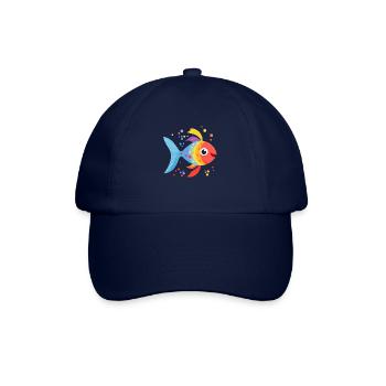 Beautiful colorful fish swimming in the sea - Baseball Cap - blue/blue - Front