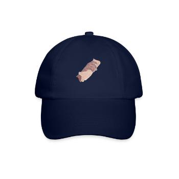 "Helping Hands", Boho Line Art Design, Series Hands - Baseball Cap - blue/blue - Front