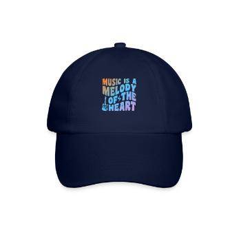 Music Is A Melody Of The Heart - Baseballkappe - Blau/Blau - Vorne