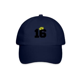 16 king - Baseballkappe - Blau/Blau - Vorne
