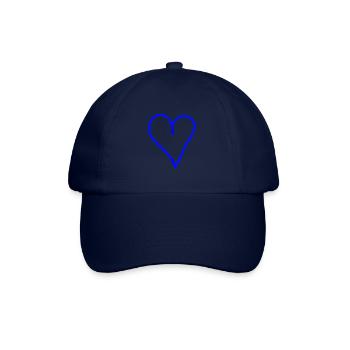Heart Blue Gift Idea - Baseball Cap - blue/blue - Front