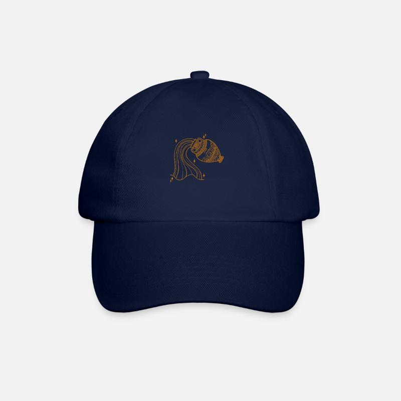 Wassermann Sternzeichen - Baseballkappe - Blau/Blau