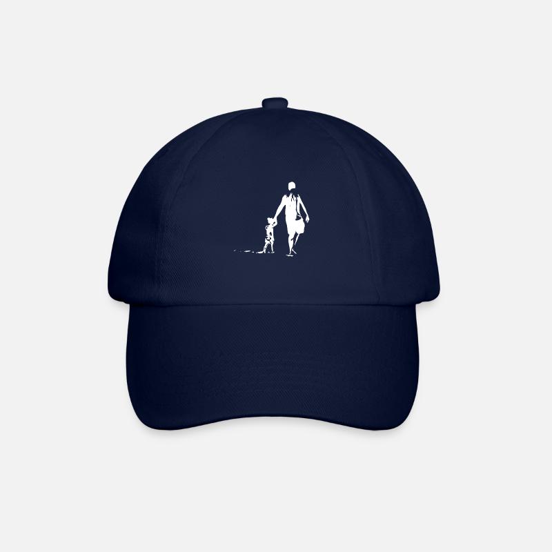Vater und Tochter hell - Baseballkappe - Blau/Blau