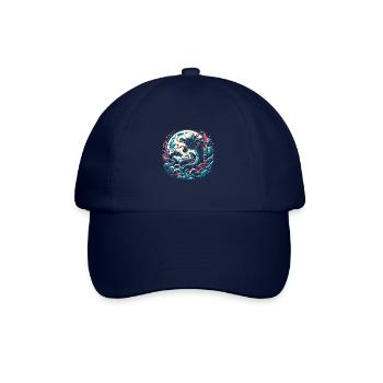 Dragons au clair de lune - Casquette classique - bleu/bleu - Devant