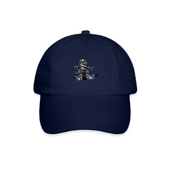 T-Rex Dino Snowboarder - Baseball Cap - blue/blue - Front