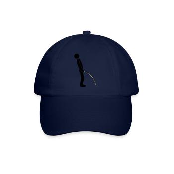 logo toilette pee piss debout - Casquette classique - bleu/bleu - Devant