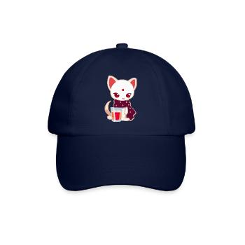 Monu the little cat - Baseball Cap - blue/blue - Front