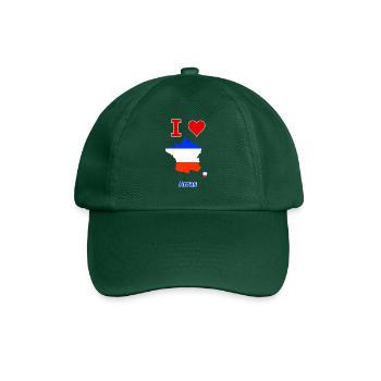 Carte du drapeau de la France avec la ville d’Arras - Casquette classique - vert bouteille - Devant