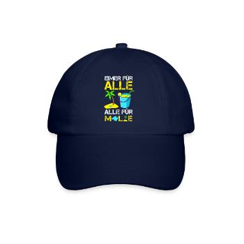 Lustiges EIMER FÜR ALLE, ALLE FÜR MALLORCA, Saufen - Baseballkappe - Blau/Blau - Vorne
