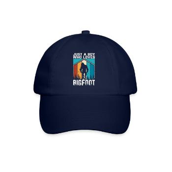 Just a Boy who loves Bigfoot - Baseballkappe - Blau/Blau - Vorne