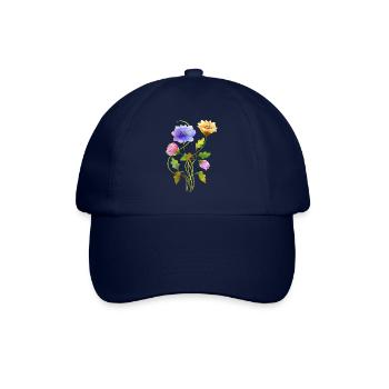 Flowers - Baseball Cap - blue/blue - Front