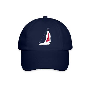 sailing ship segler white red - Baseballkappe - Blau/Blau - Vorne