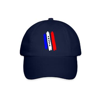France France Statement lettering with flag - Baseball Cap - blue/blue - Front