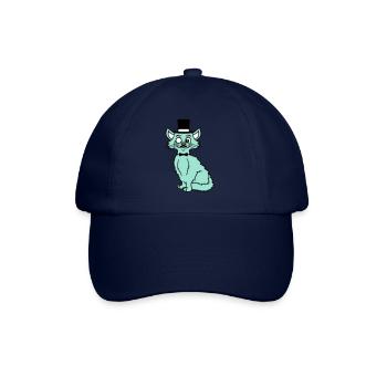 Sir Cat Gentleman Chapeau haut de forme Monocle Rich Gentleman - Casquette classique - bleu/bleu - Devant