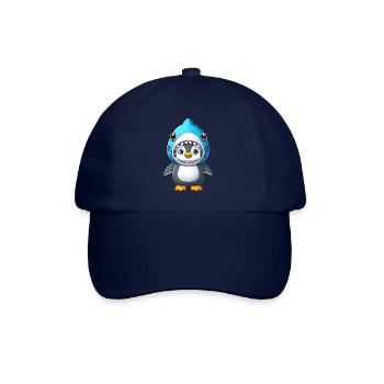 Funny Penguin Shark Costume Cartoon Carnival - Baseball Cap - blue/blue - Front