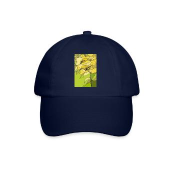 Blumen - Baseballkappe - Blau/Blau - Vorne