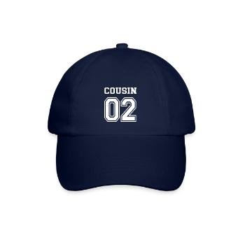Cousin 02 Nummer 2 Geschwister Partnerlook Cousins - Baseballkappe - Blau/Blau - Vorne
