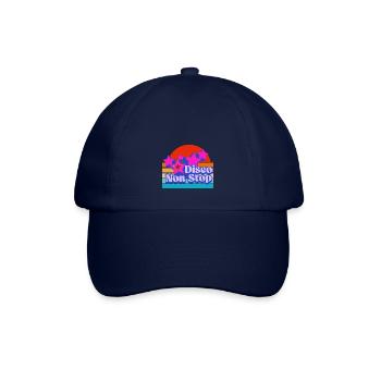 Non-Stop-Disco! Frische und französisch angehauchte Musik! - Baseballkappe - Blau/Blau - Vorne