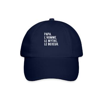 PAPA, L'HOMME, LE MYTHE, LE BOXEUR - Casquette classique - bleu/bleu - Devant