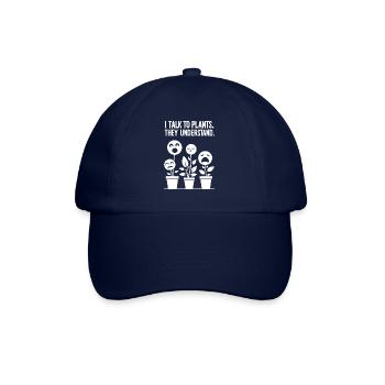 Pflanzenversteher: Kommunikation mit Grün - Baseballkappe - Blau/Blau - Vorne