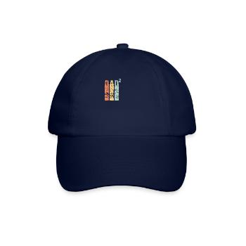 Papa père Papa de 2 deux deuxièmes enfants jumeaux - Casquette classique - bleu/bleu - Devant