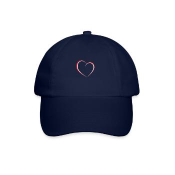 HEART RED - Baseballkappe - Blau/Blau - Vorne