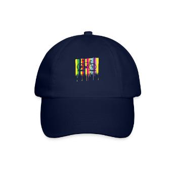 rainbow colors bicycle - Baseball Cap - blue/blue - Front