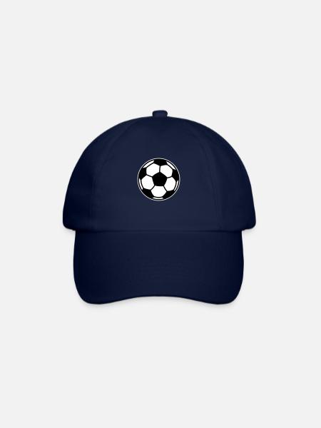 soccer football ball - Baseball Cap - blue/blue