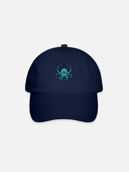 Squid Heart 3 - Baseball Cap - blue/blue