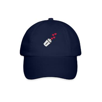 coffe love Kaffee Liebe - Baseballkappe - Blau/Blau - Vorne