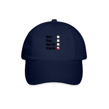 Frau Dr. - Baseballkappe - Blau/Blau - Vorne