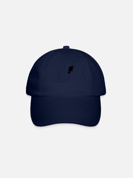 Krähe - Baseballkappe - Blau/Blau