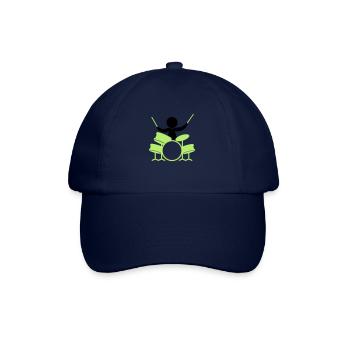 Ein Schlagzeuger in einer Rock-Band - Baseballkappe - Blau/Blau - Vorne