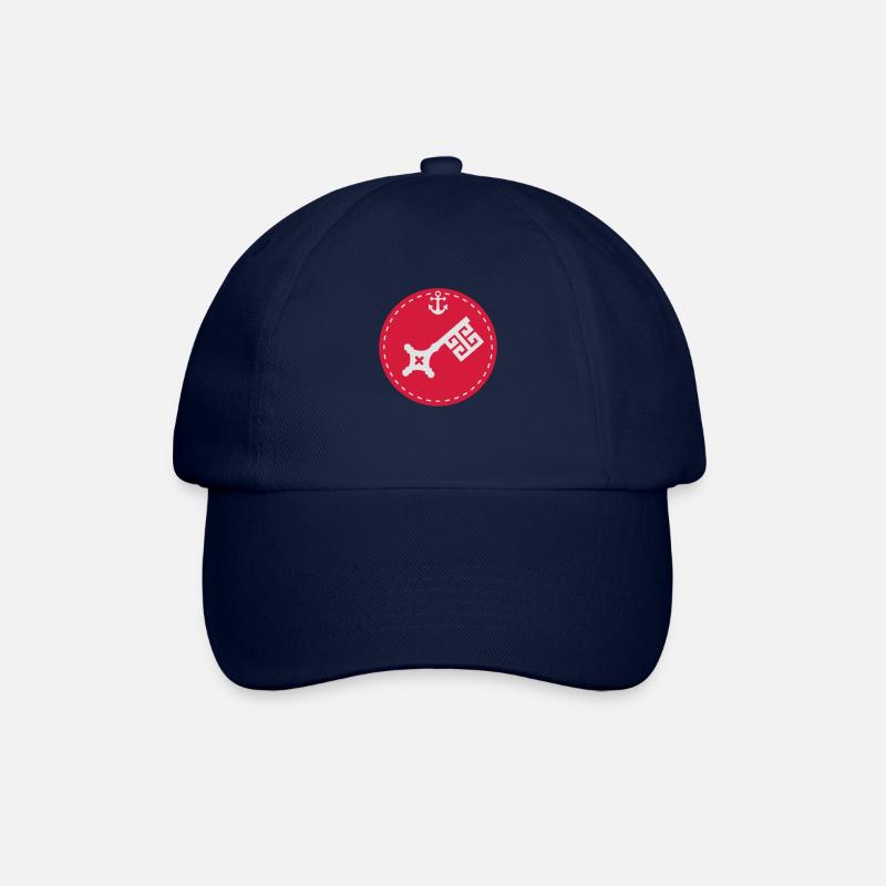 Bremen Schlüssel Anker - Baseballkappe - Blau/Blau