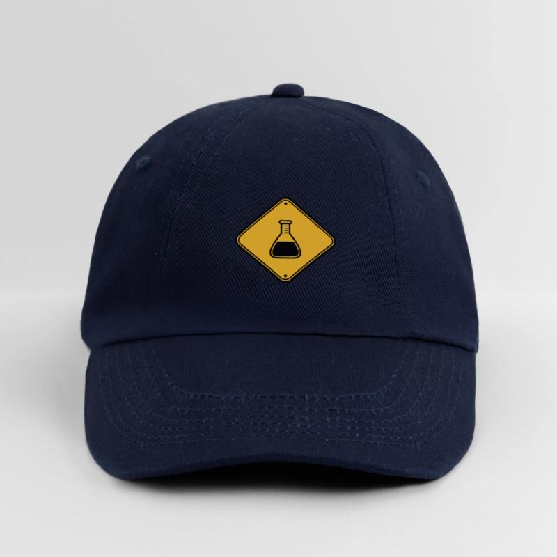caution science shield note caution flues Baseball Cap