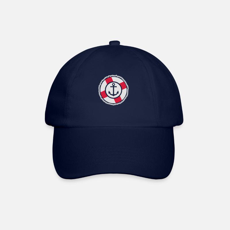 Rettungsring Anker - Baseballkappe - Blau/Blau
