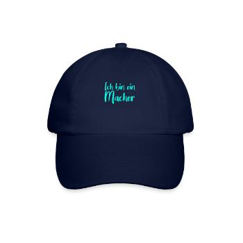 Ich bin ein Macher - Baseballkappe - Blau/Blau - Vorne