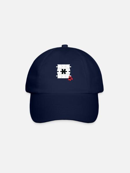 Falsches Puzzleteil - Baseballkappe - Blau/Blau