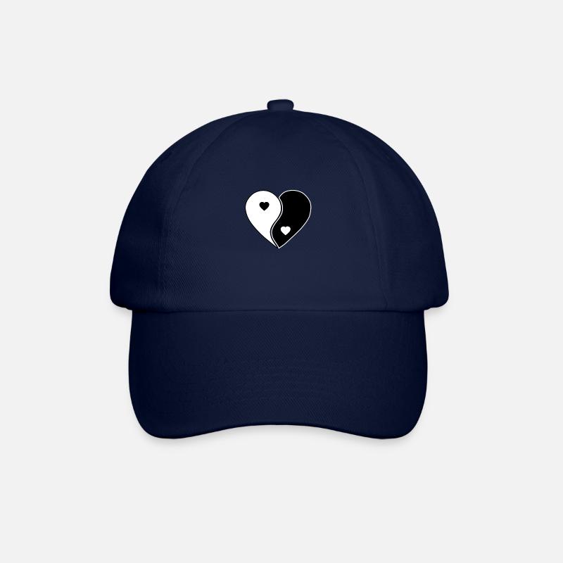 Yin-Yang Coeurs - Casquette classique - bleu/bleu