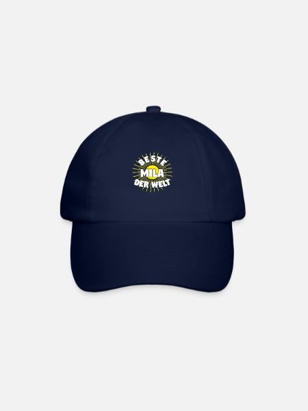 Mila - Beste Mila der Welt - Baseballkappe - Blau/Blau