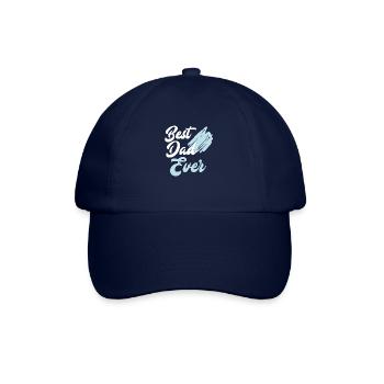Best dad ever - Baseballkappe - Blau/Blau - Vorne