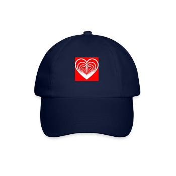 Cœurs Mêlés Rouge - Casquette classique - bleu/bleu - Devant