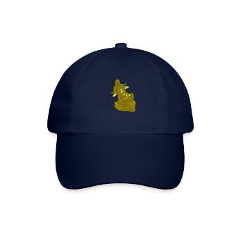 GS Fahrer Schräglage gelb - Baseballkappe - Blau/Blau - Vorne
