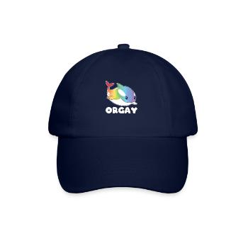 Orca LGBTQ Regenbogen Flagge Geschenk - Baseballkappe - Blau/Blau - Vorne