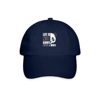 Panda Bär Leben Nicht Schwarz Weiss I Geschenk - Baseballkappe - Blau/Blau - Vorne