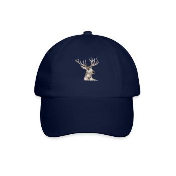 Hirsch - Baseballkappe - Blau/Blau - Vorne