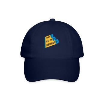 fight like ukrainians quote - Baseball Cap - blue/blue - Front